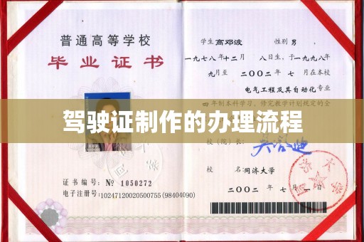 新化驾驶证制作的办理流程
