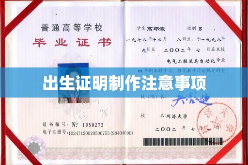 新化出生证明制作注意事项