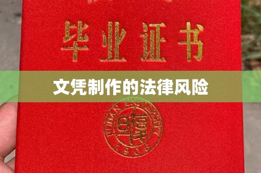 新化文凭制作的法律风险