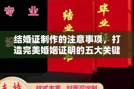 新化结婚证制作的注意事项，打造完美婚姻证明的五大关键点
